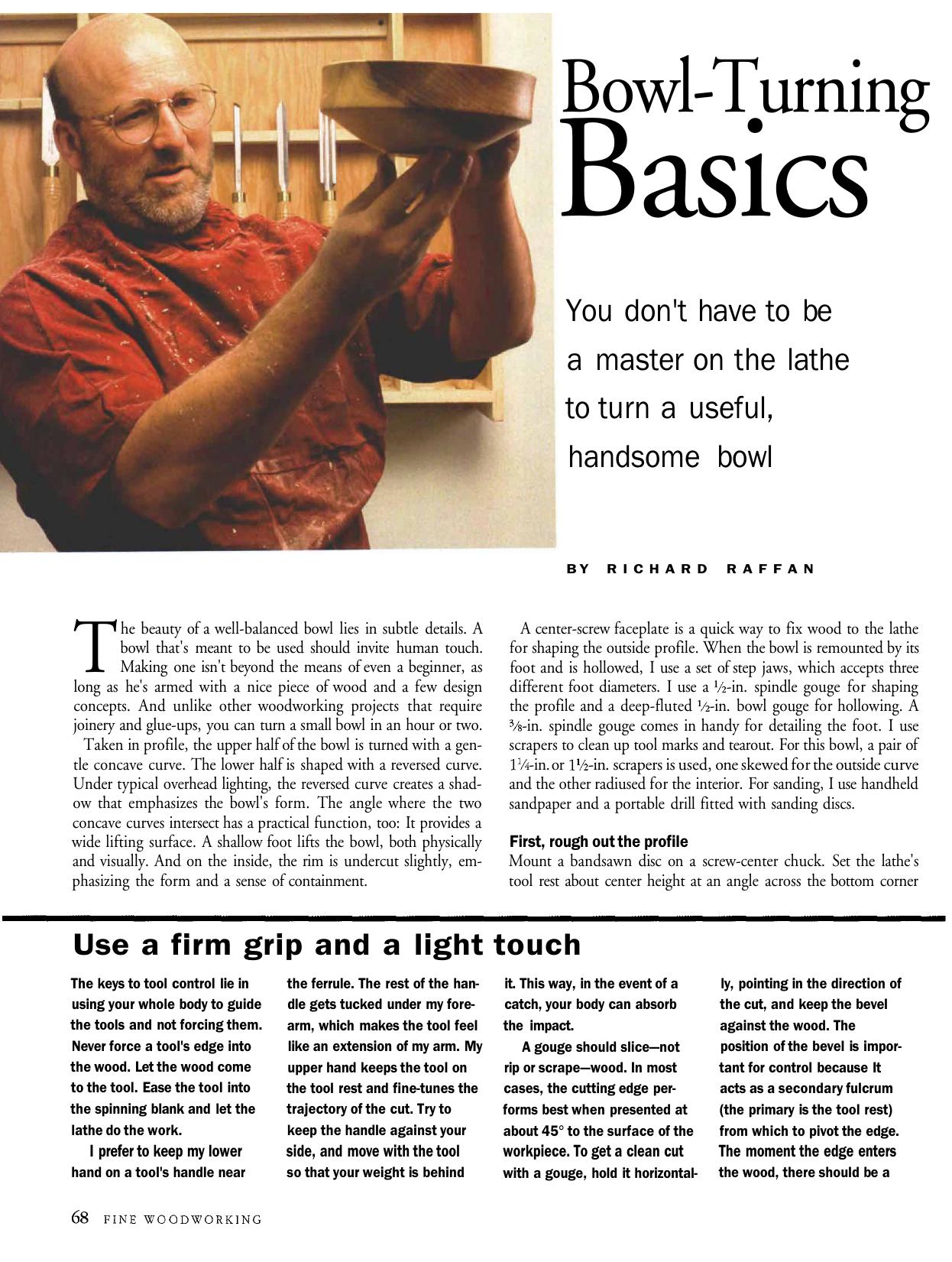 Bowl-Turning Basics by Richard Raffan