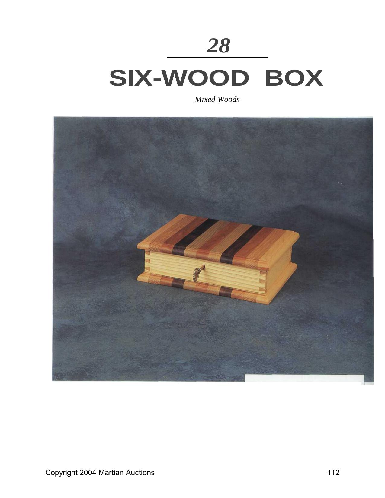 Box by Six Wood Box