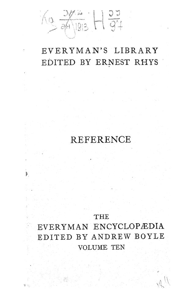 Boyle, Edited BY Andrew Boyle - The everyman encyclopaedia oll by ram. vol. 10