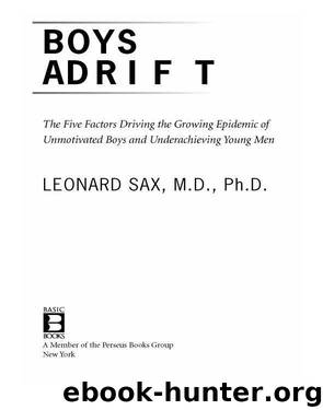 Boys Adrift by Leonard Sax