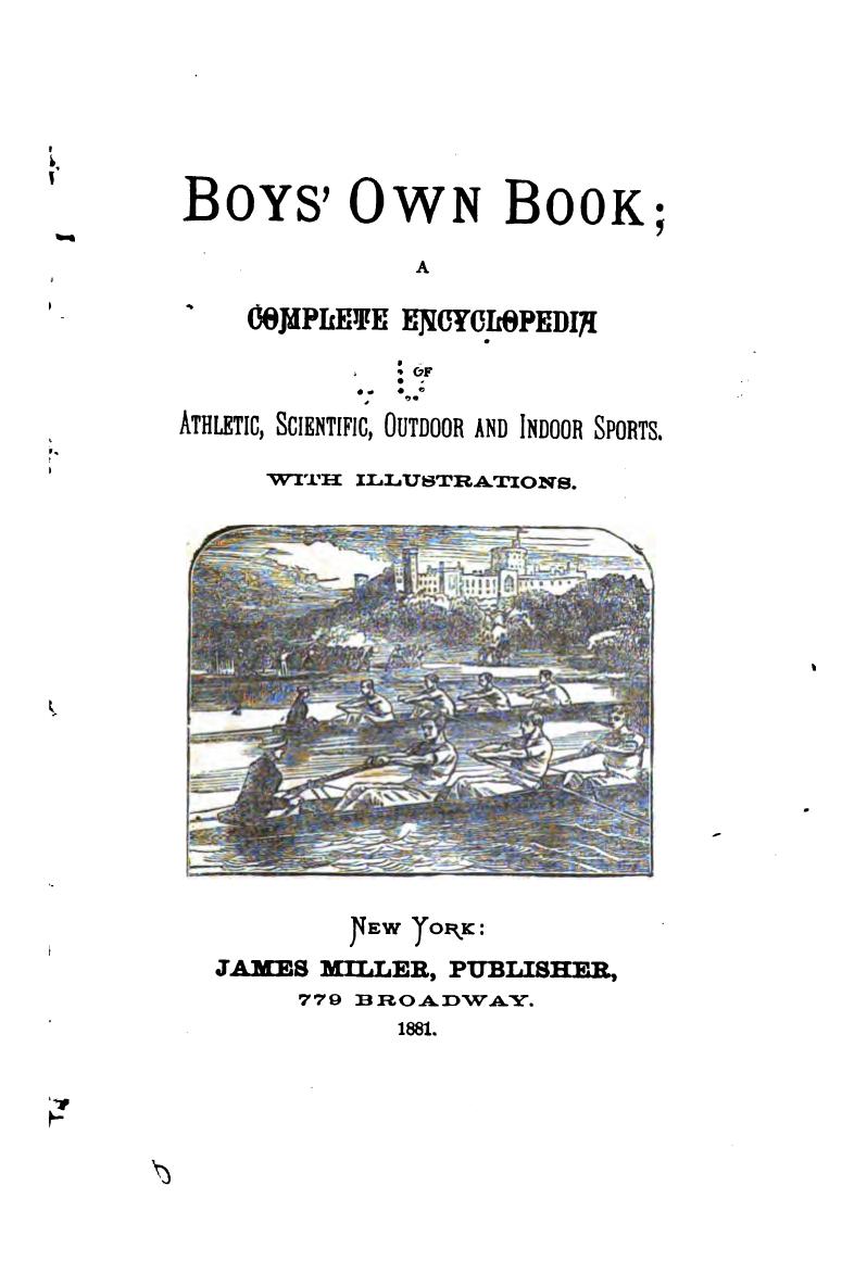 Boys' Own Book by William Clarke