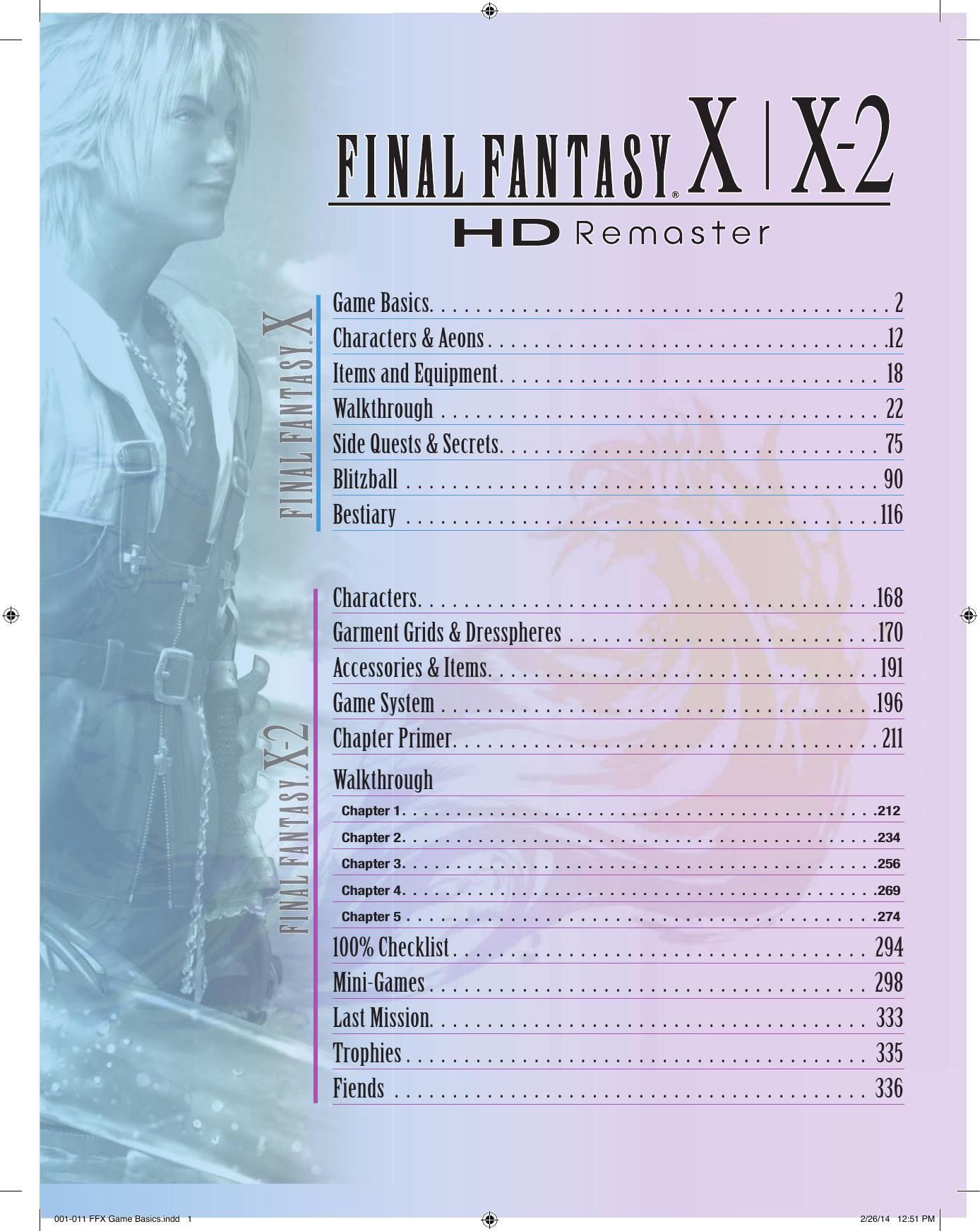 Brady Games Final Fantasy X-X2 HD Remaster E-guide by Unknown