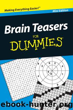 Brain Teasers For Dummies<sup>&#174;<sup> by Timothy E. Parker