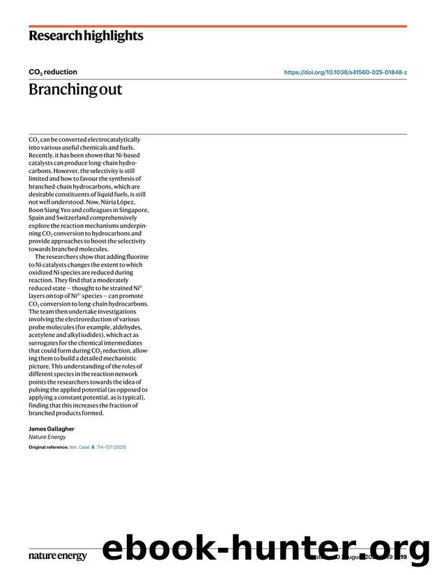 Branching out by James Gallagher