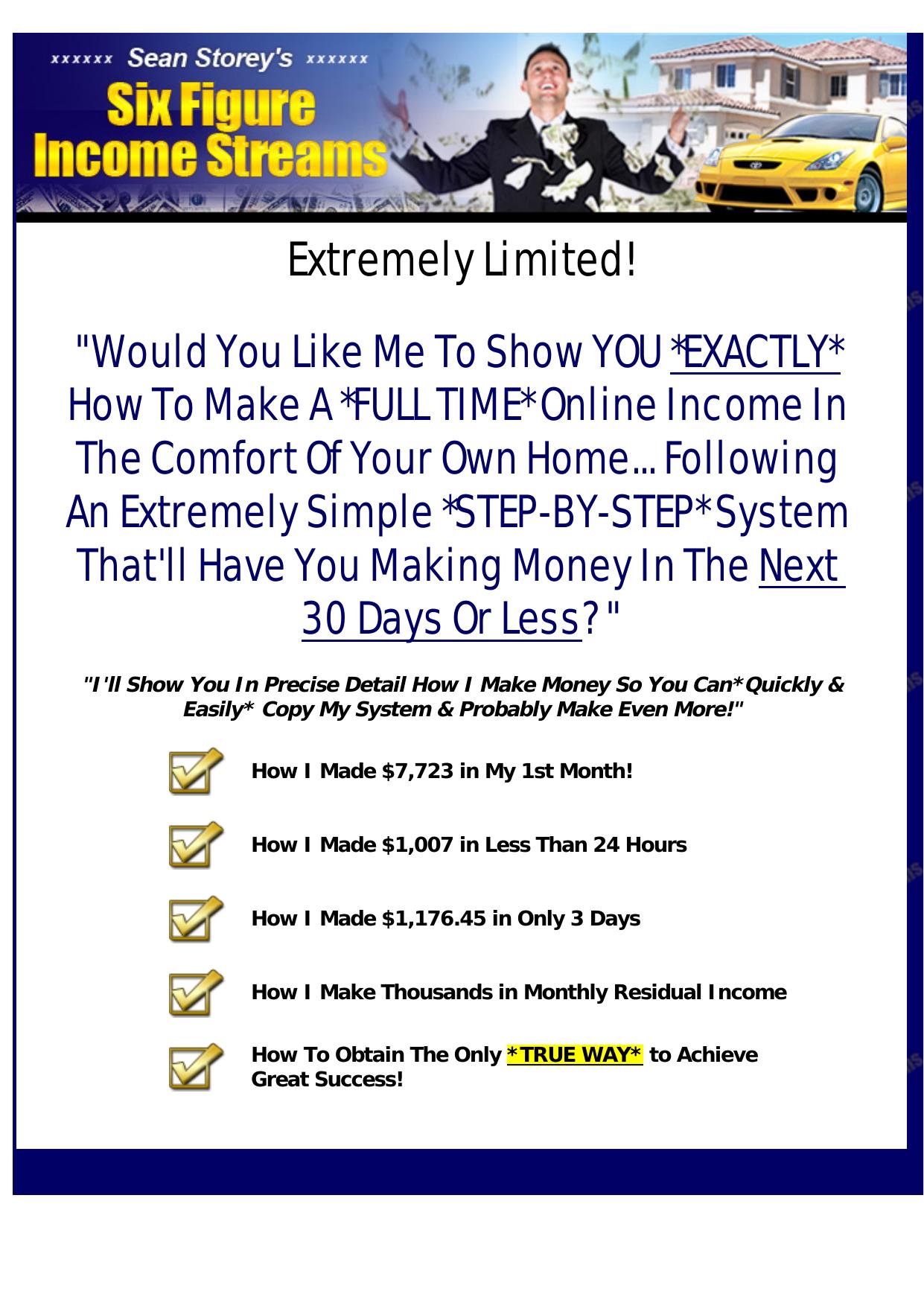 Brand New Six Figure Income Streams Blueprint And Videos. by Best of Kuszter's Collection
