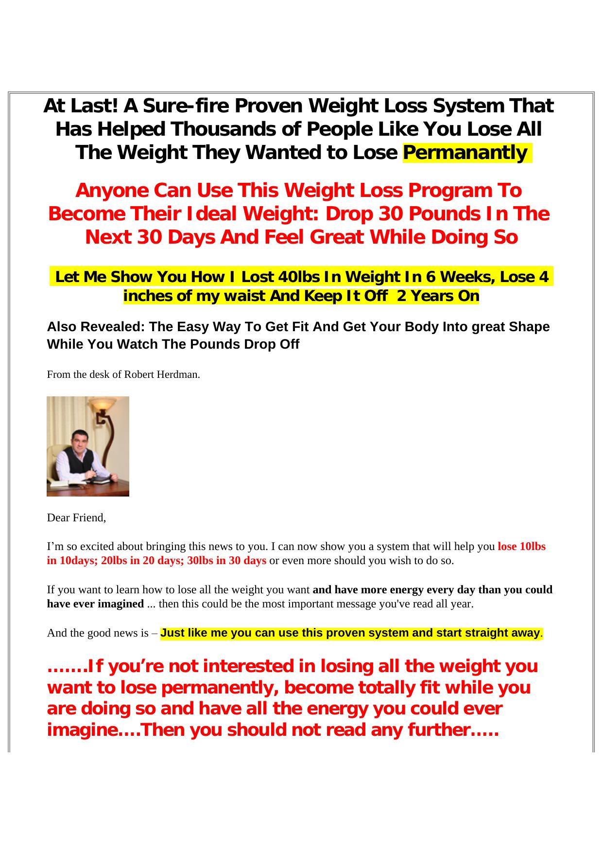 Brand New Weight Loss-fitness System To Help You Lose 30lbs In 30 Days. by Best of Kuszter's Collection