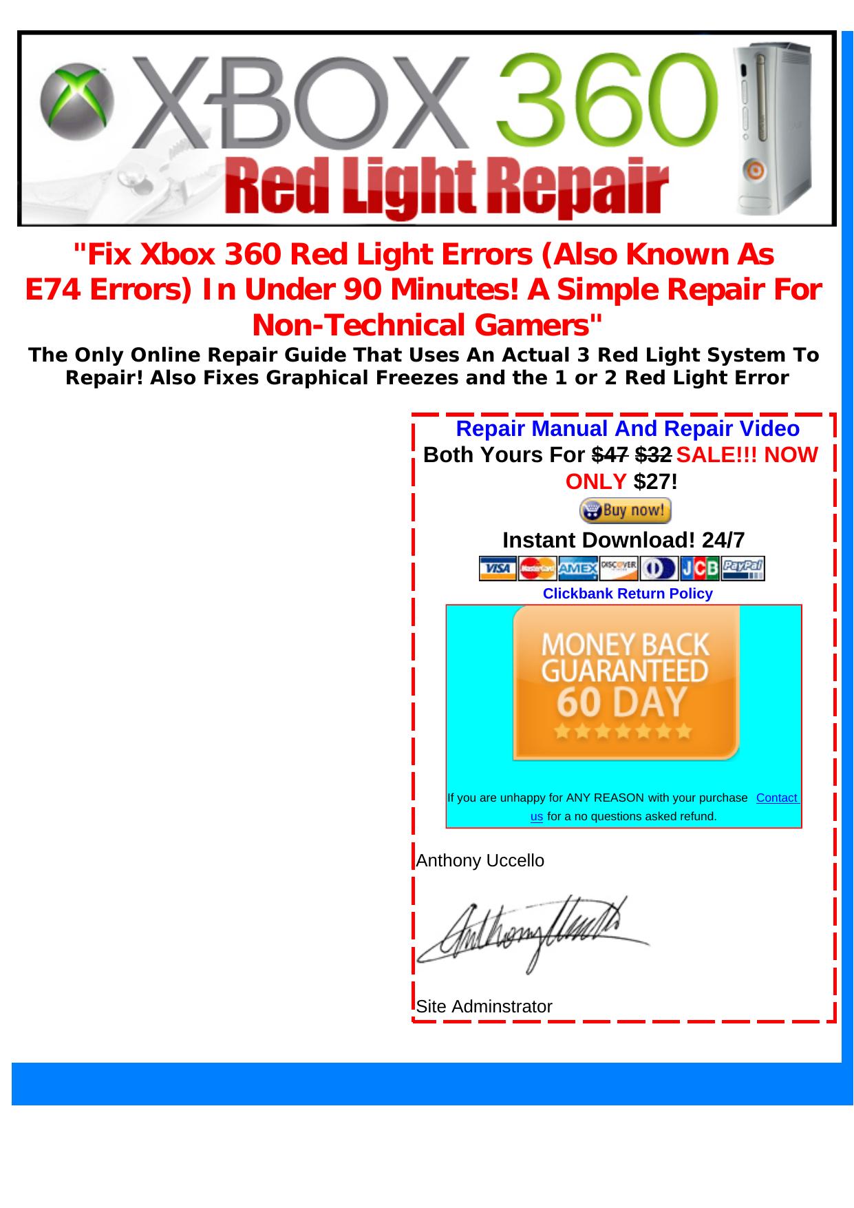 Brand New Xbox 360 Repair Guide With Full Video Instruction. by Best of Kuszter's Collection