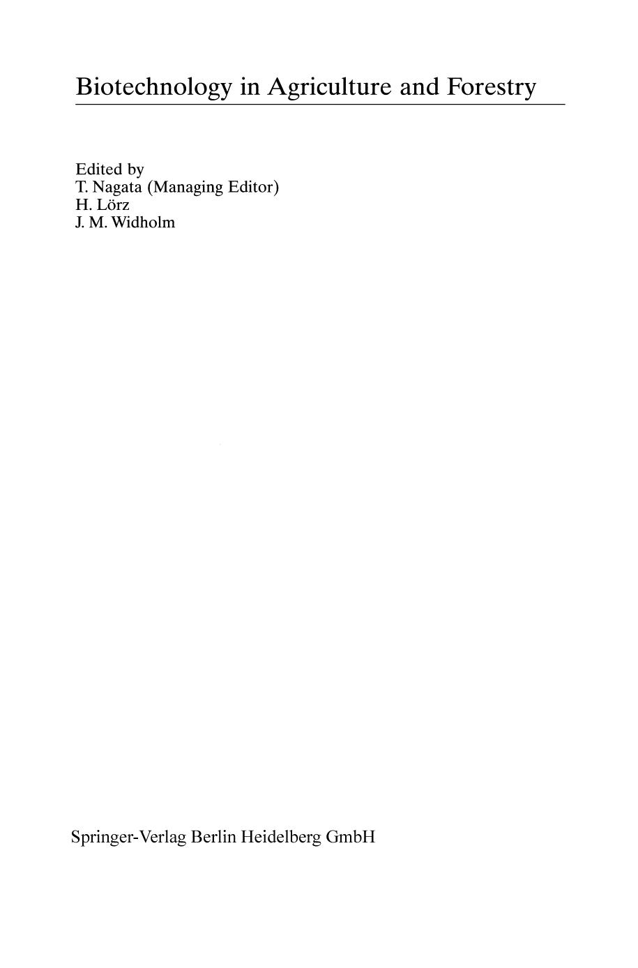 Brassicas and Legumes From Genome Structure to Breeding by T. Nagata S. Tabata (auth.) Professor Dr. Toshiyuki Nagata Professor Dr. Satoshi Tabata (eds.)
