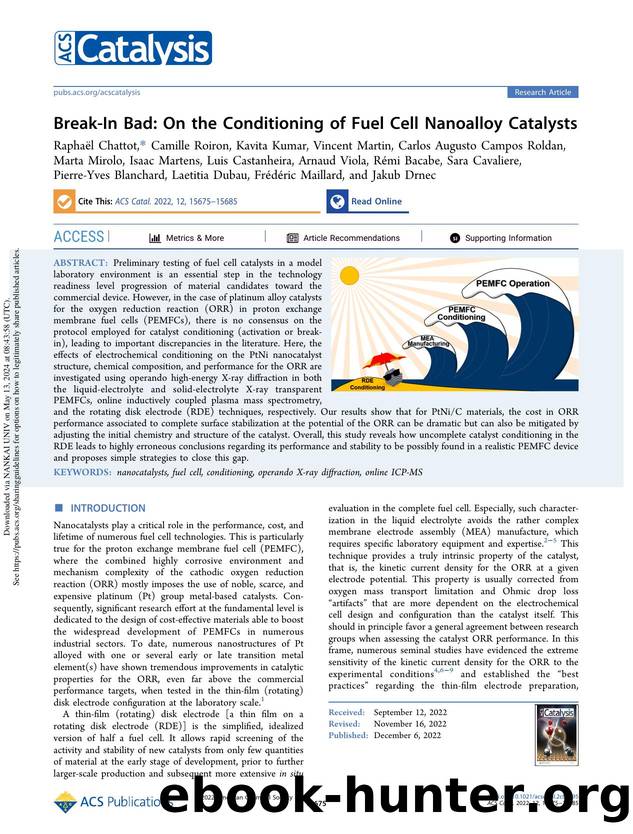 Break-In Bad: On the Conditioning of Fuel Cell Nanoalloy Catalysts by unknow