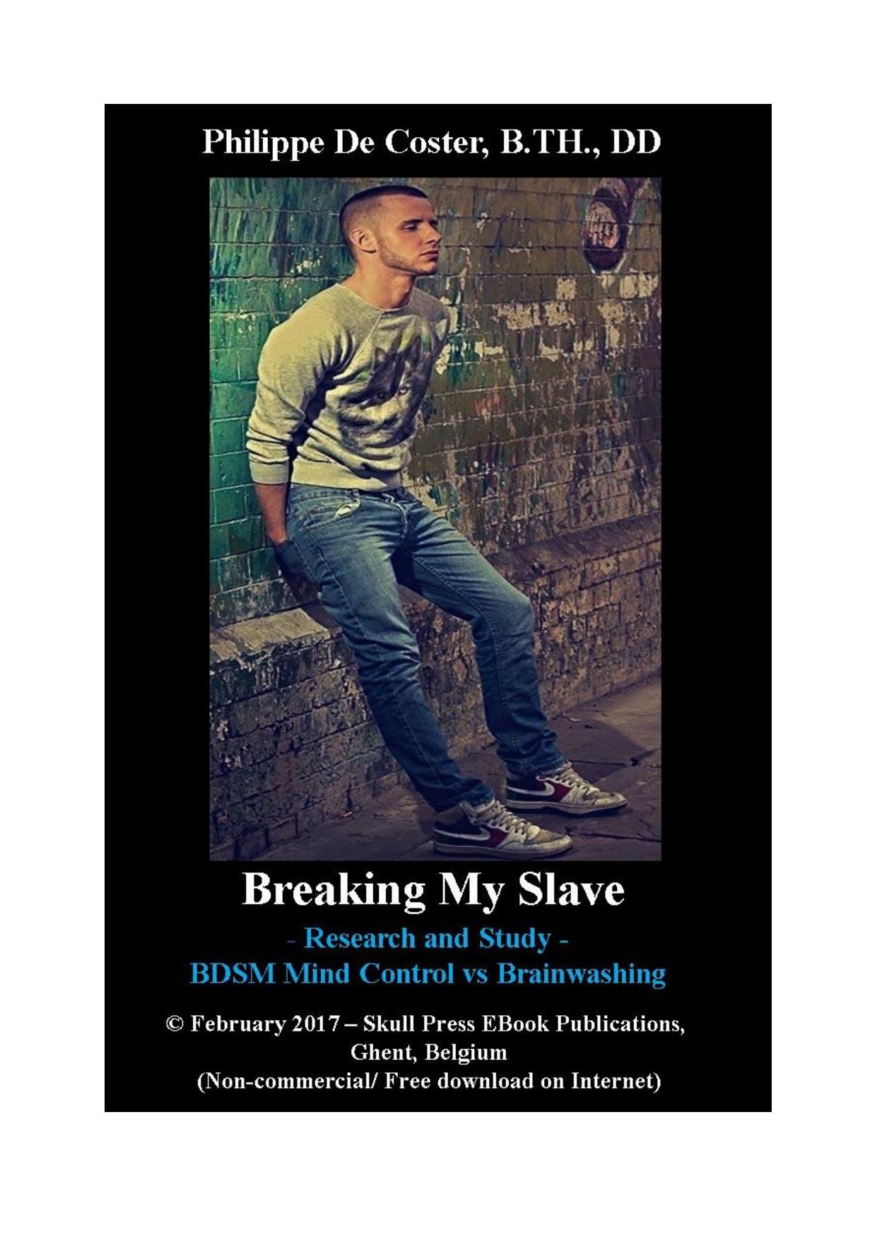 Breaking My Slave by Philippe De Coster
