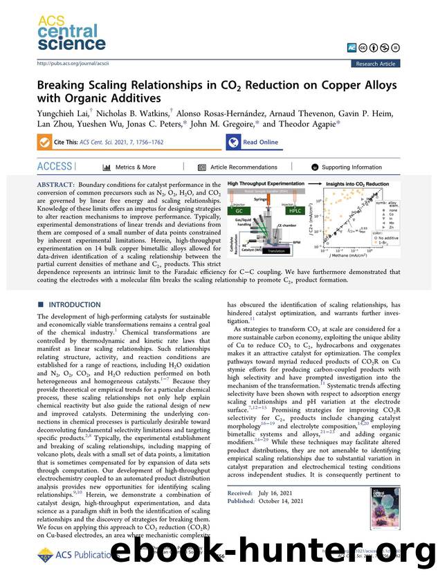 Breaking Scaling Relationships in CO2 Reduction on Copper Alloys with Organic Additives by unknow