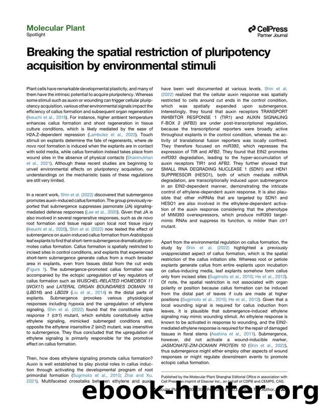 Breaking the spatial restriction of pluripotency acquisition by environmental stimuli by Momoko Ikeuchi
