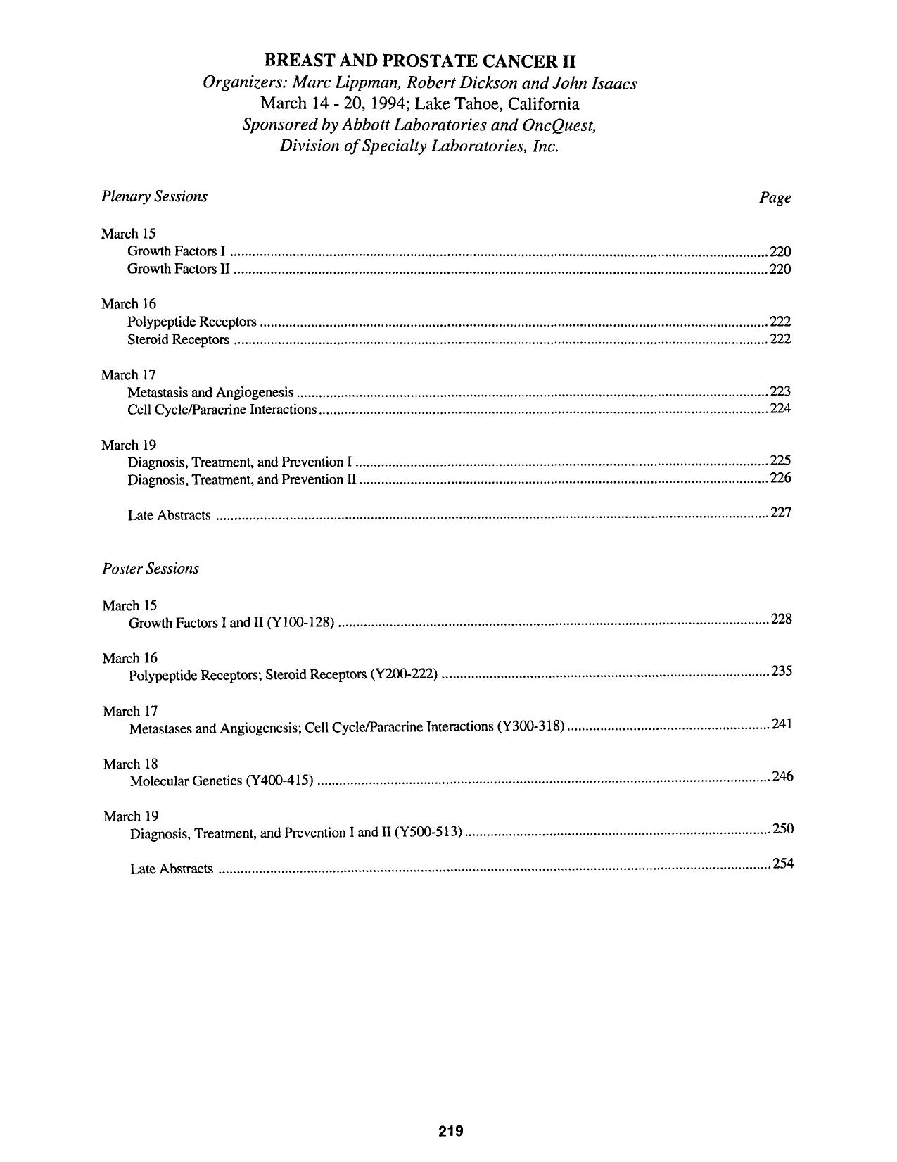 Breast and prostate cancer II by Unknown