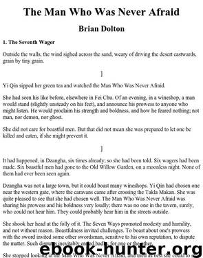 Brian Dolton by The Man Who Was Never Afraid