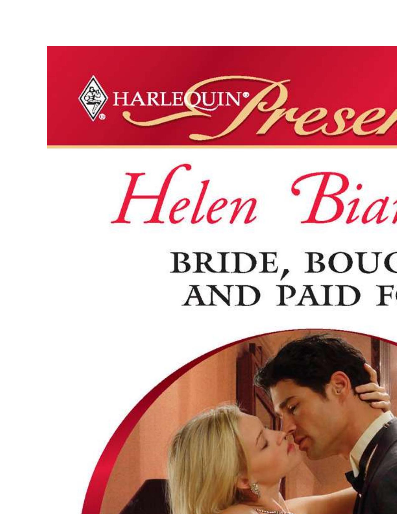 Bride, Bought and Paid For by Helen Bianchin