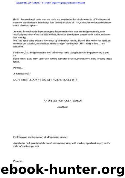 Bridgerton 3 by An Offer From A Gentleman