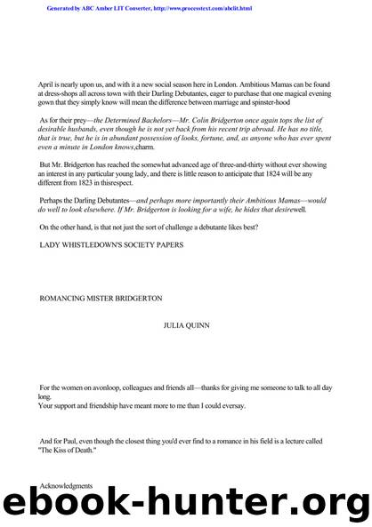 Bridgerton 4 by Romancing Mr Bridgerton