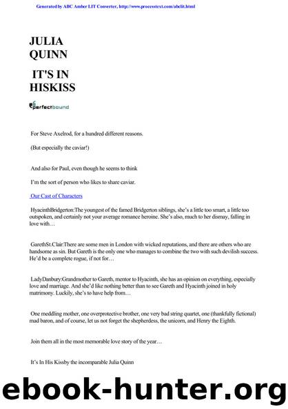 Bridgerton 7 by It's In His Kiss