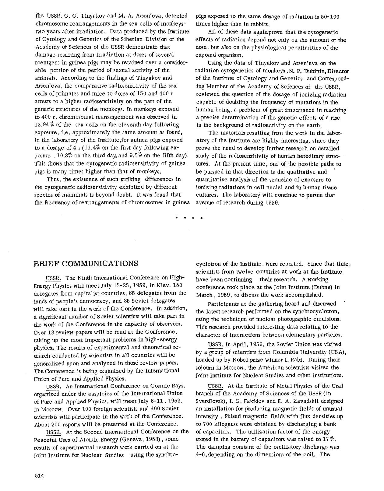 Brief communication by Unknown