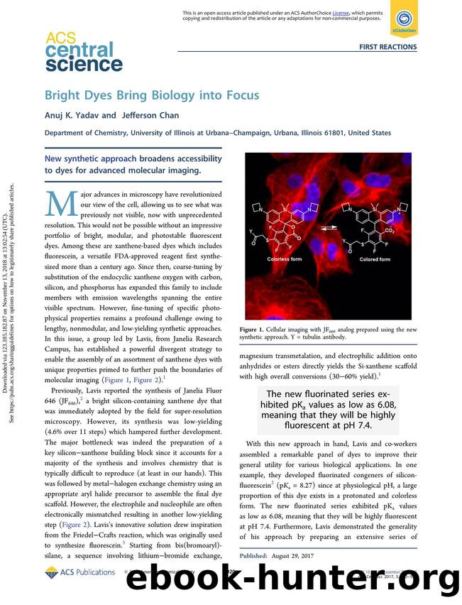 Bright Dyes Bring Biology into Focus by Anuj K. Yadav & Jefferson Chan