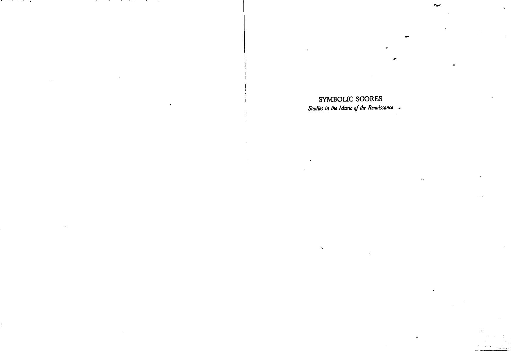 Brill Publishing Symbolic Scores, Studies in the Music of the Renaissance (1994) (no OCR) by Unknown