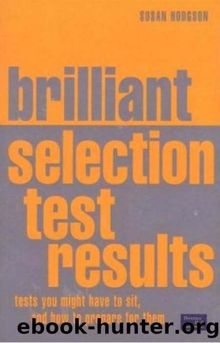 Brilliant Psychometric and Other Selection Tests by Unknown
