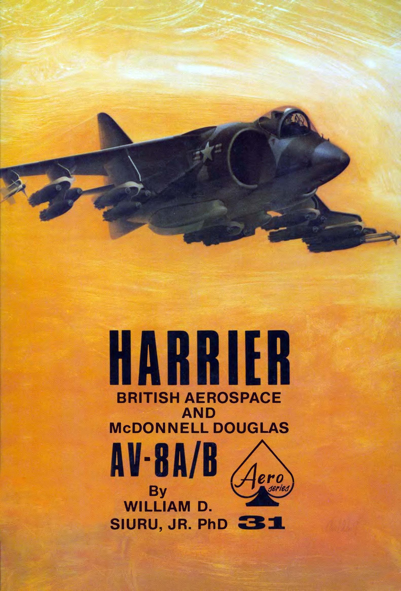 British Aerospace and McDonnell Douglas Harrier AV-8A-B [Aero Series 31] by scanned by alfetta & fixed && cleaned by adeda
