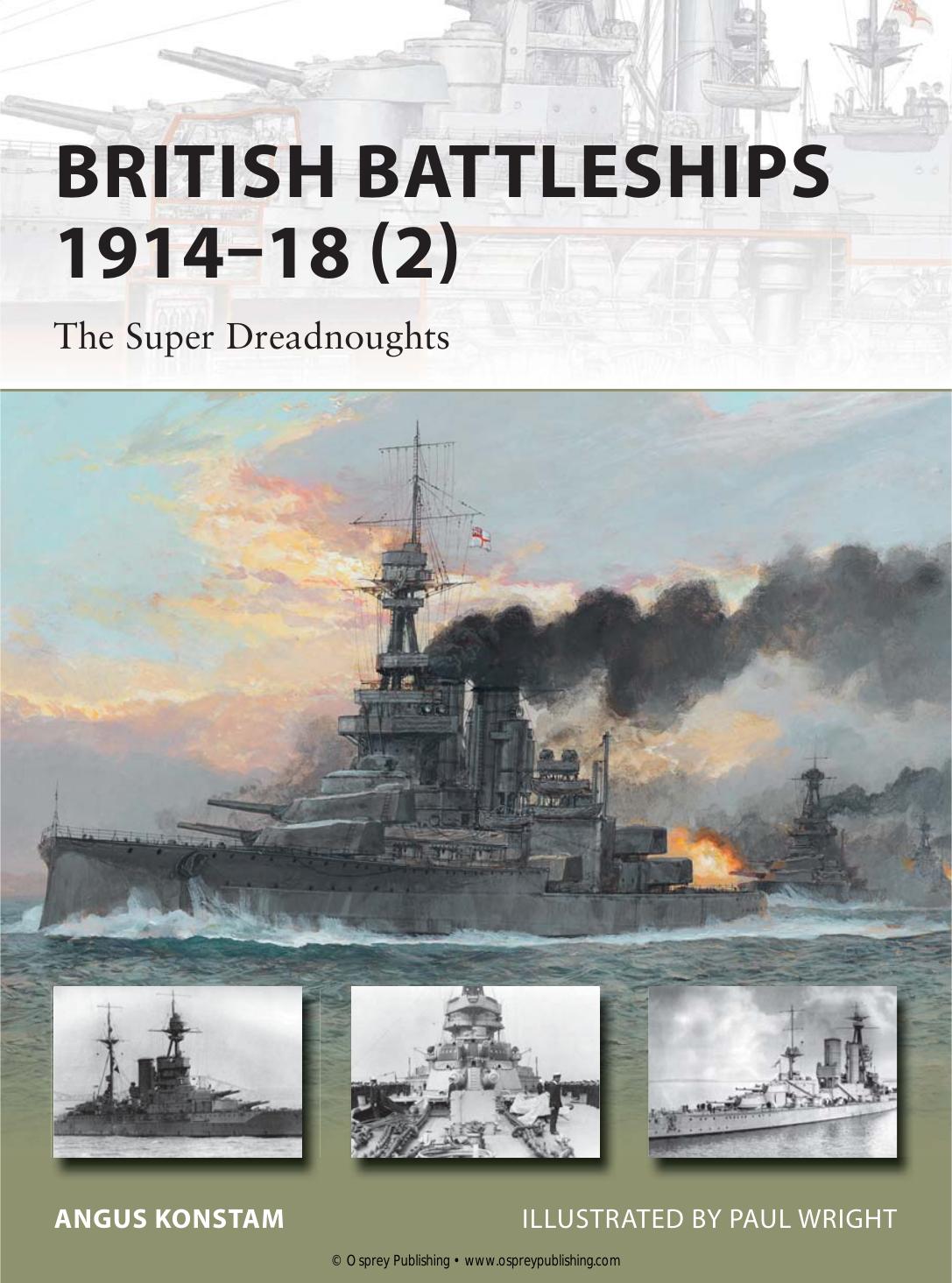 British Battleships 1914-18 by Angus Konstam Paul Wright