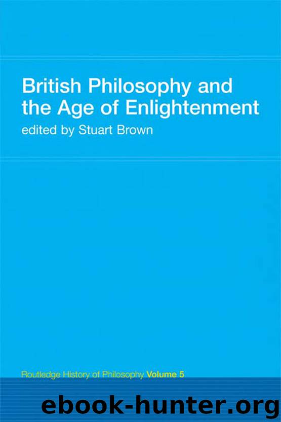 British Philosophy and the Age of Enlightenment by Stuart Brown