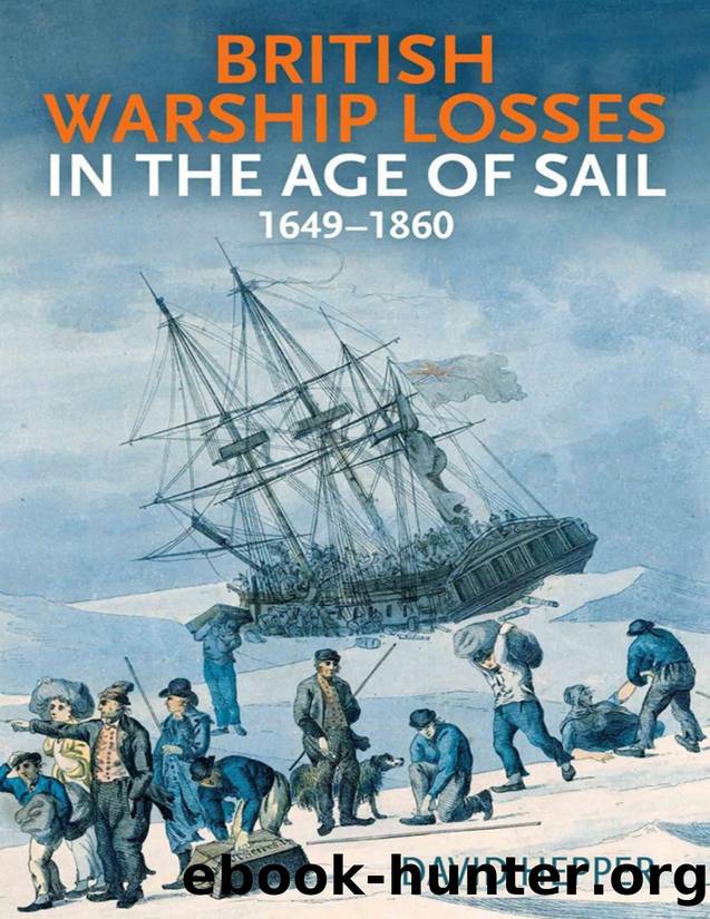 British Warship Losses in the Age of Sail: 1649-1859 by David Hepper