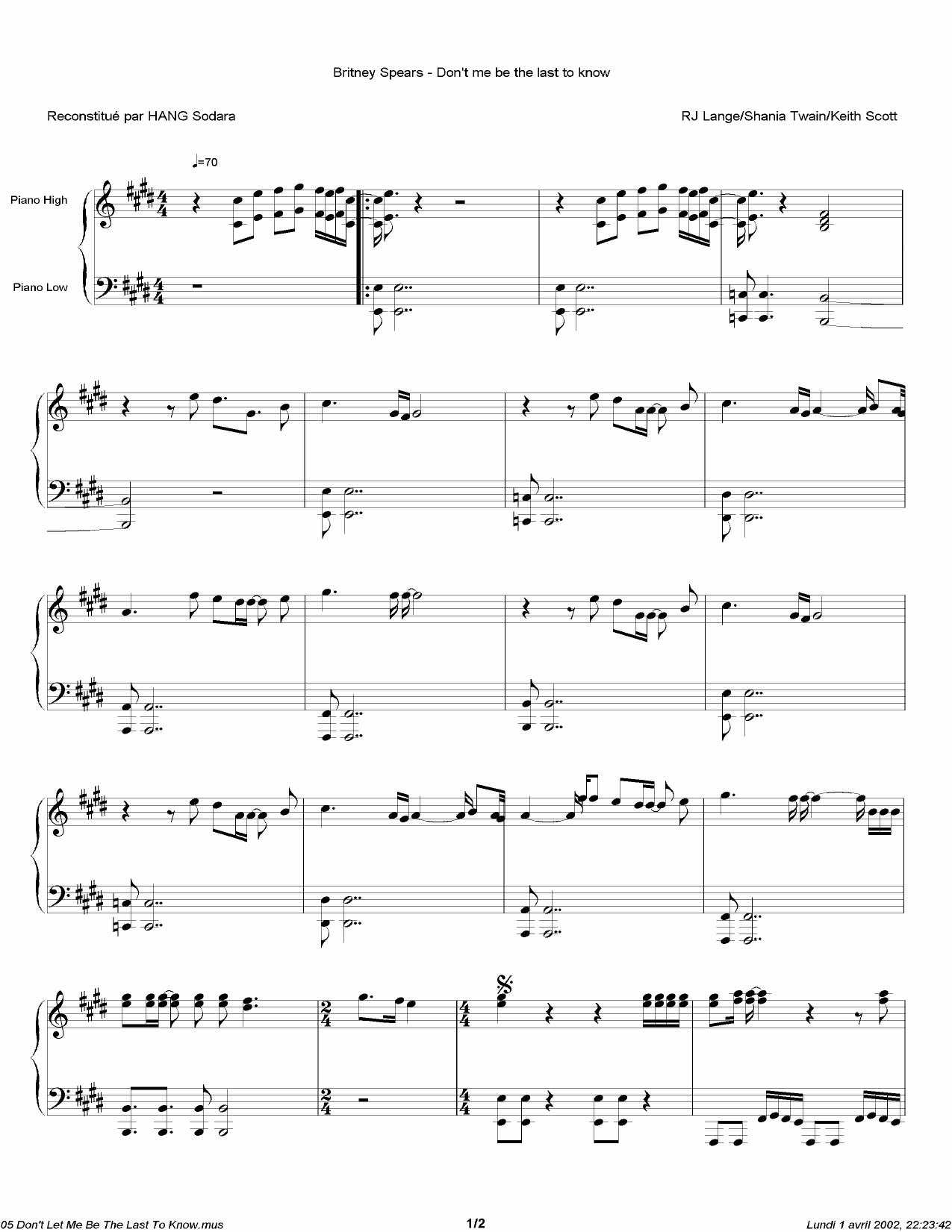 Britney Spears by Dont let me be the last to know