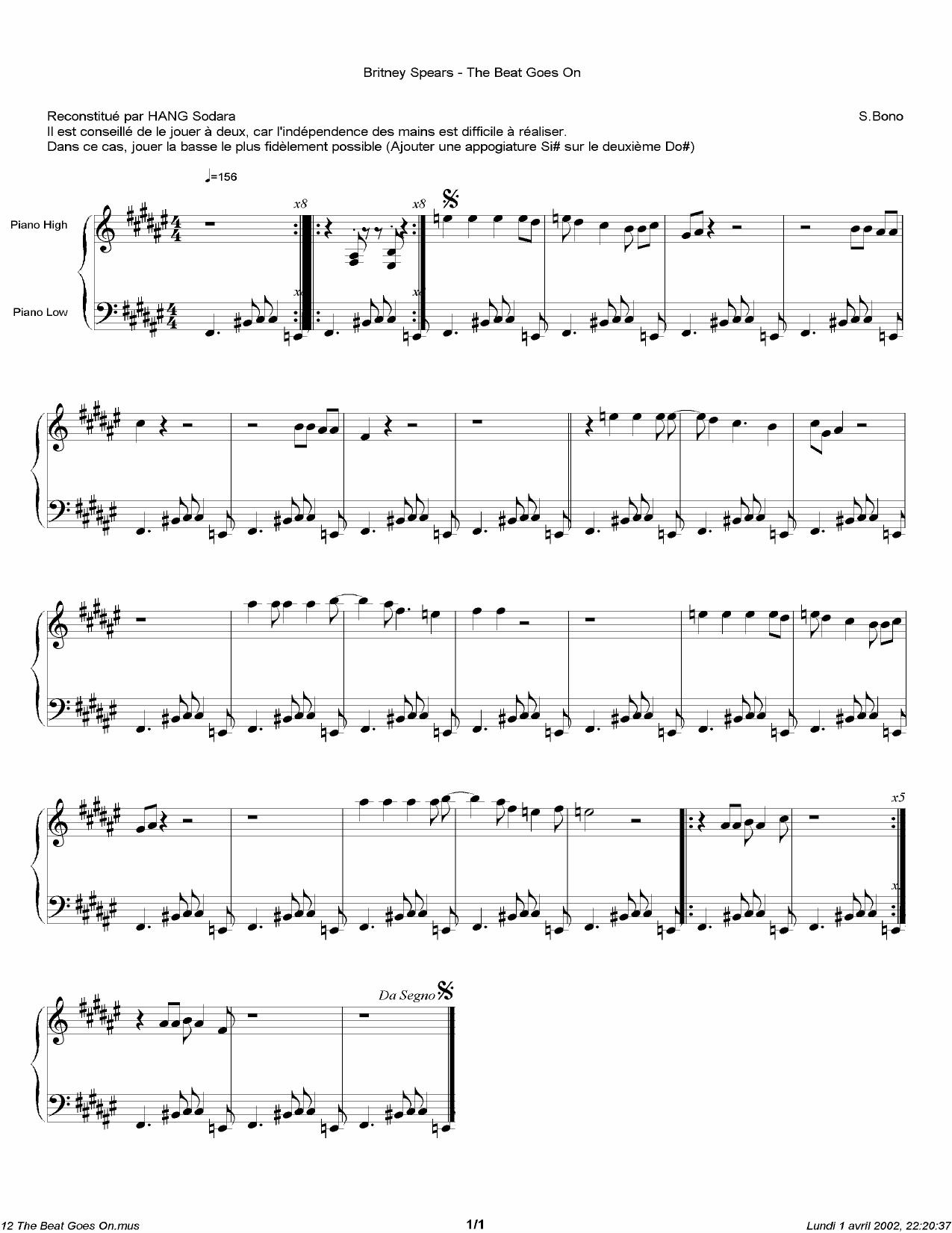 Britney Spears by The Beat goes on