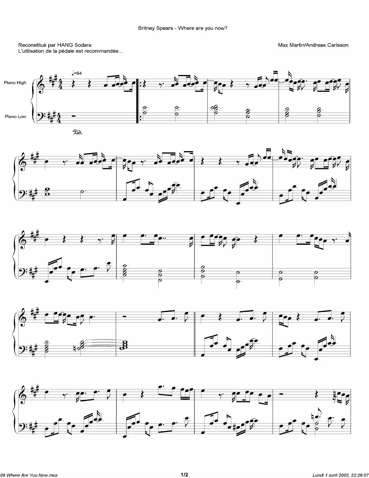 Britney Spears by Where are you now