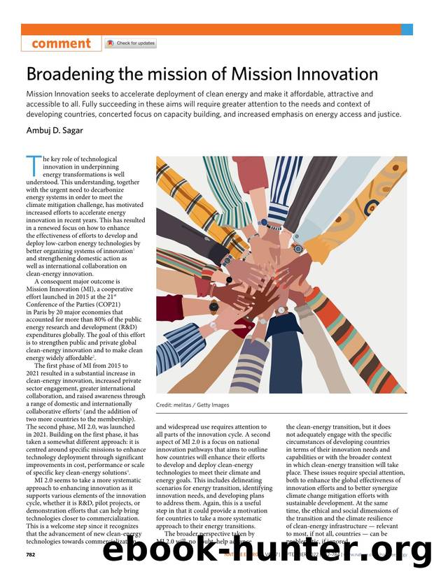 Broadening the mission of Mission Innovation by Ambuj D. Sagar