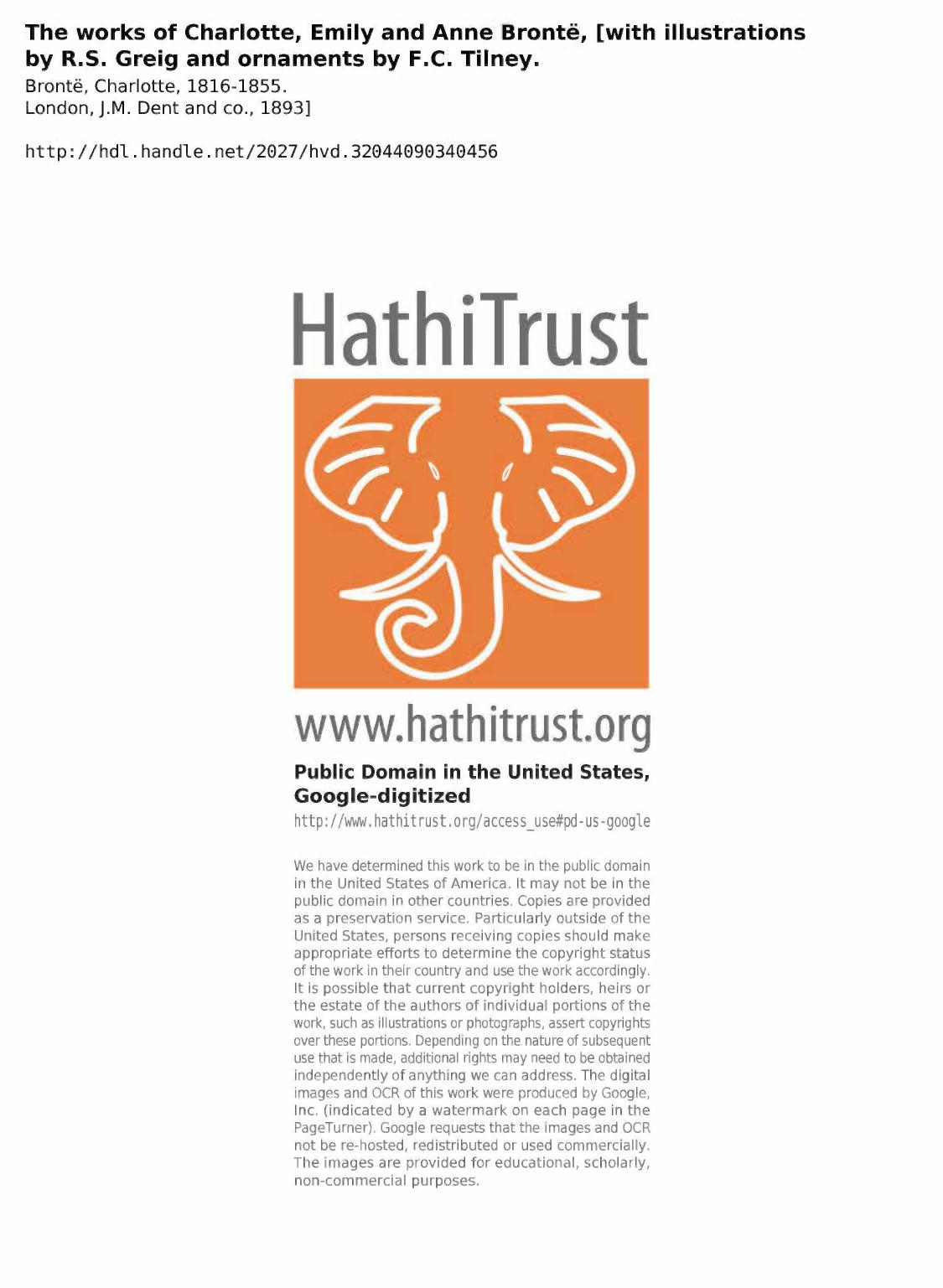 Bronte 1893 The Works of Charlotte, Emily, and Anne Bonte vol 08 by Poems