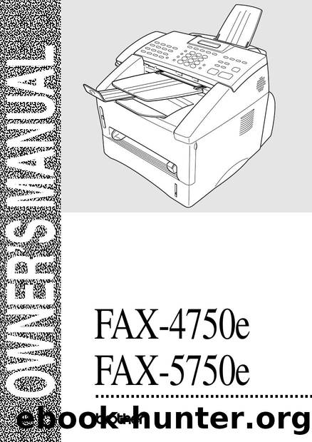Brother 5750e Intellifax Fax Machine by Unknown
