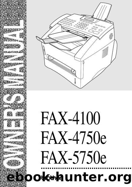 Brother IntelliFAX 4100 Fax Machine by Unknown
