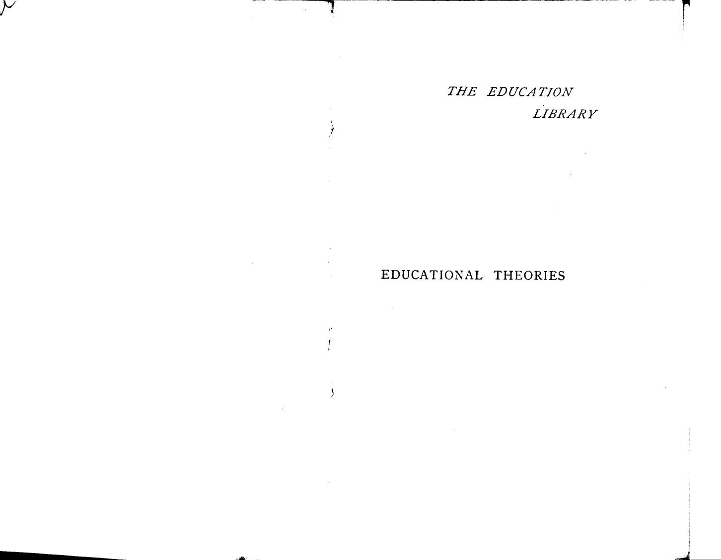 Browning, BY Oscar Browning - An introduction to the history of educational theories by 1882