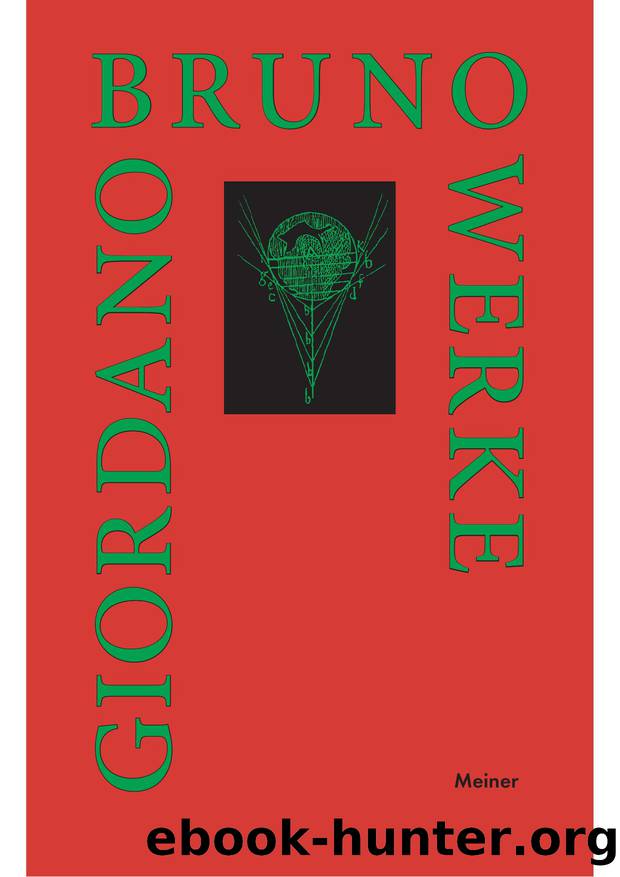 Bruno by Über das Unendliche das Universum und die Welten (9783787335114)