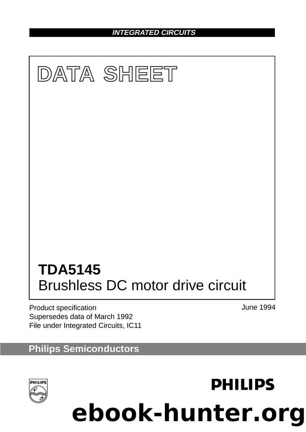 Brushless DC motor drive circuit by Philips Semiconductors