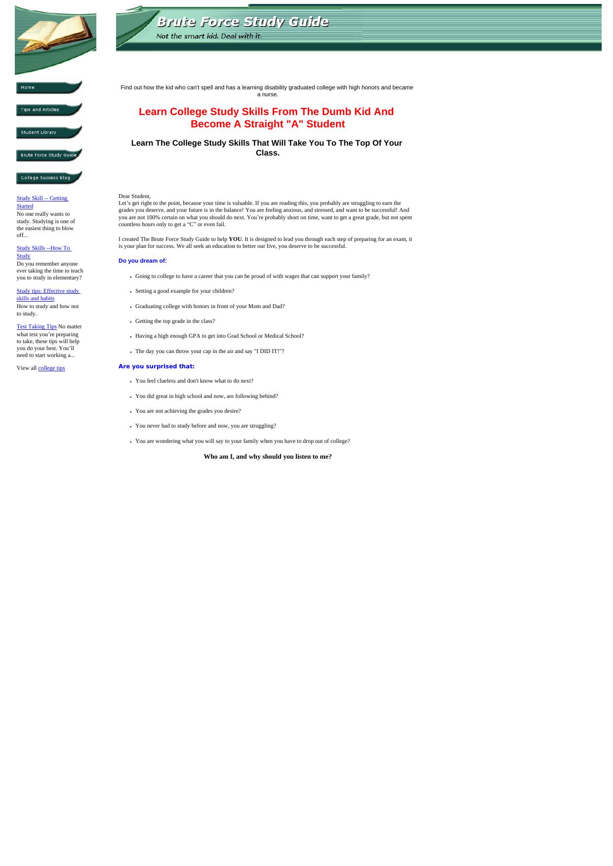 Brute Force Study Guide. by Best of Kuszter's Collection