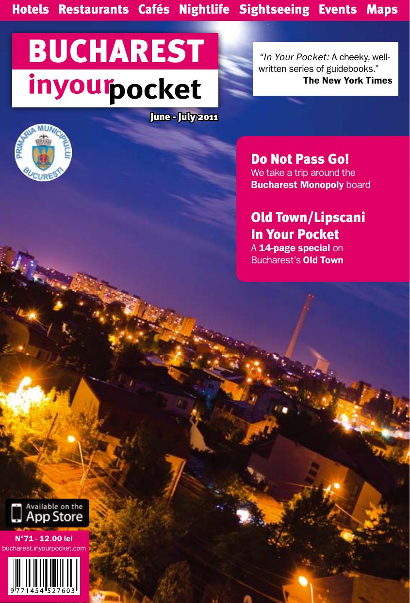 Bucharest in your pocket, mini-guide includes Old Town : map, hotels, restaurants, bars, sights by In Your Pocket Ltd