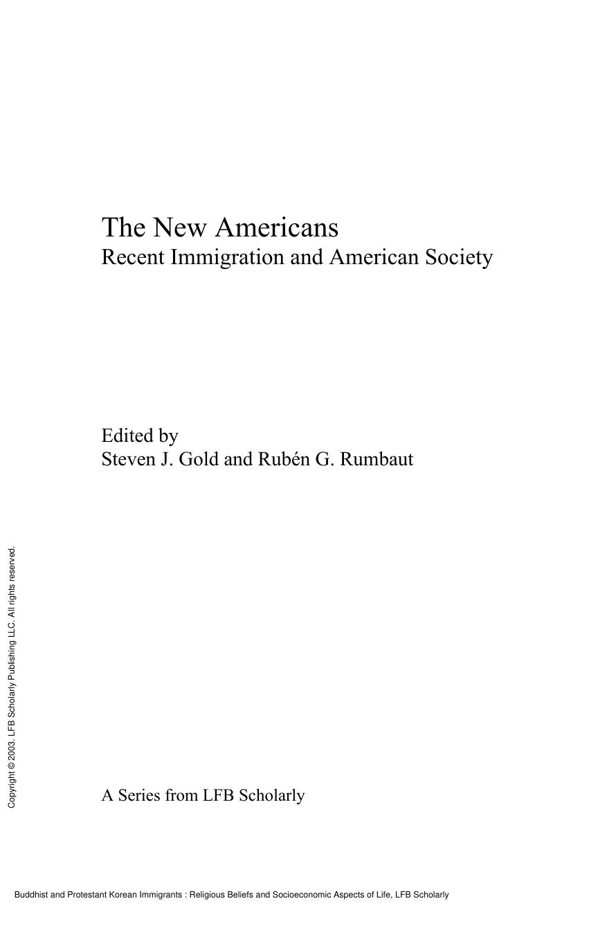 Buddhist and Protestant Korean Immigrants : Religious Beliefs and Socioeconomic Aspects of Life by Okyun Kwon
