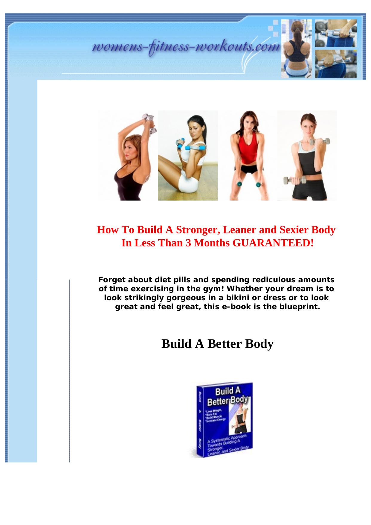 Build A Better Body. by Best of Kuszter's Collection