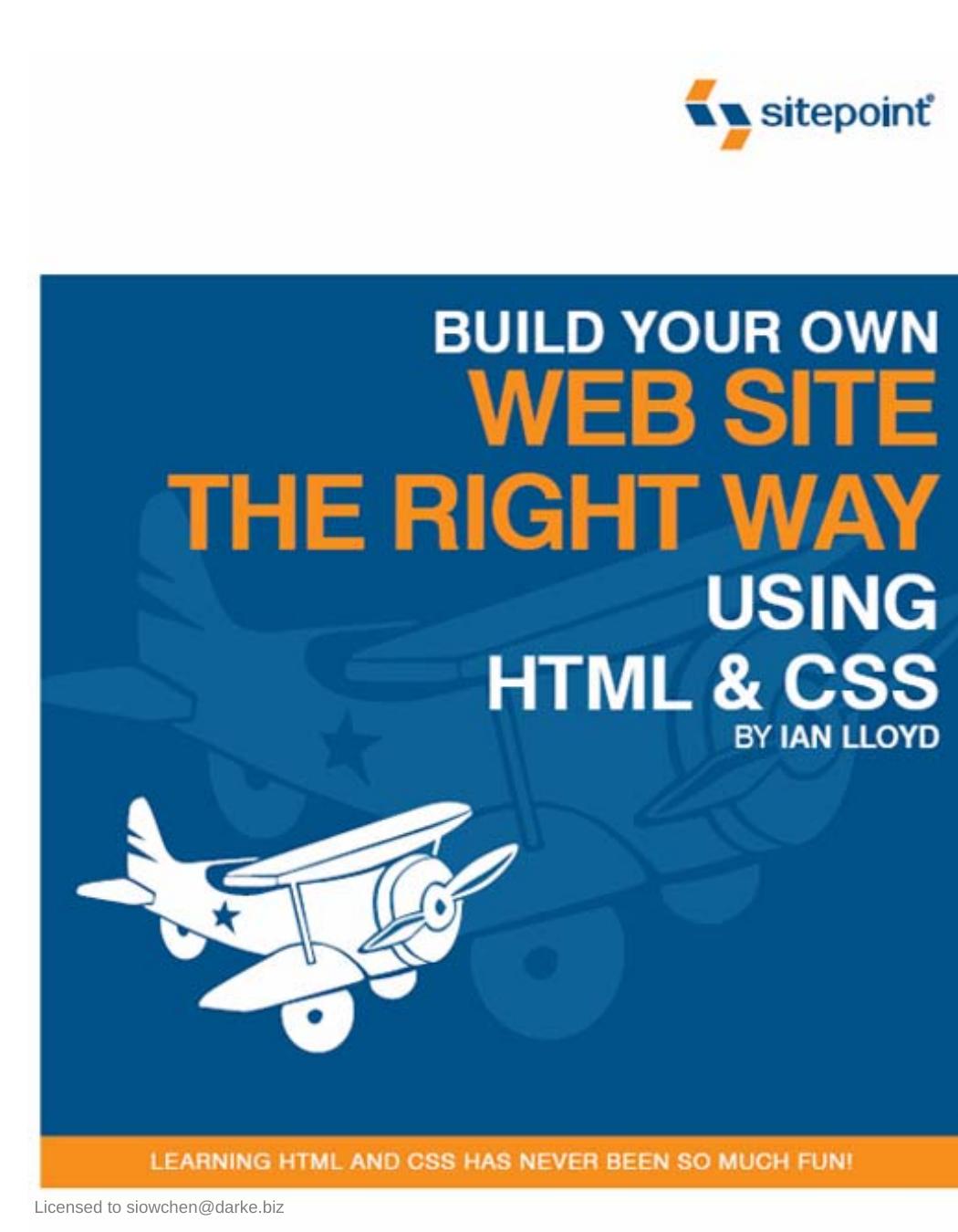 Build Your Own Website The Right Way Using HTML & CSS by Ian Lloyd