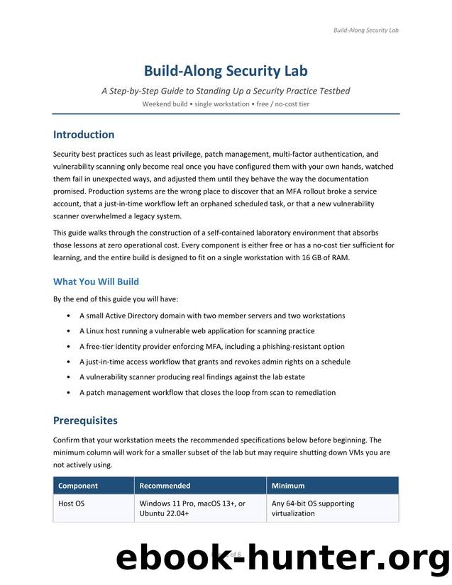 Build-Along Security Lab by Lester Nichols