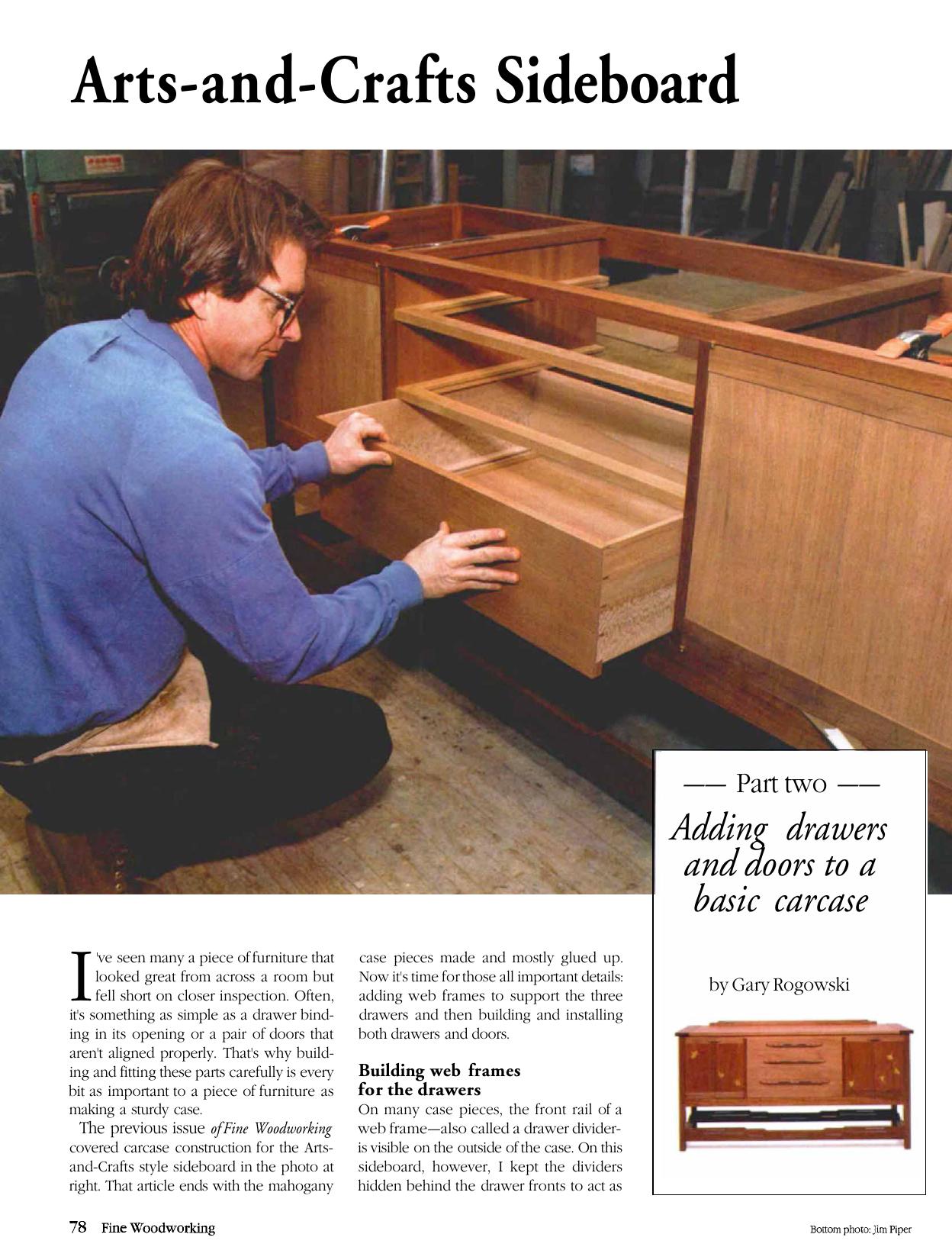 Building An Arts and Crafts Sideboard, Part II by Gary Rogowski