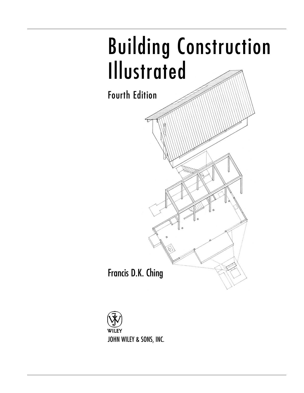 Building Construction Illustrated by Francis D K Ching