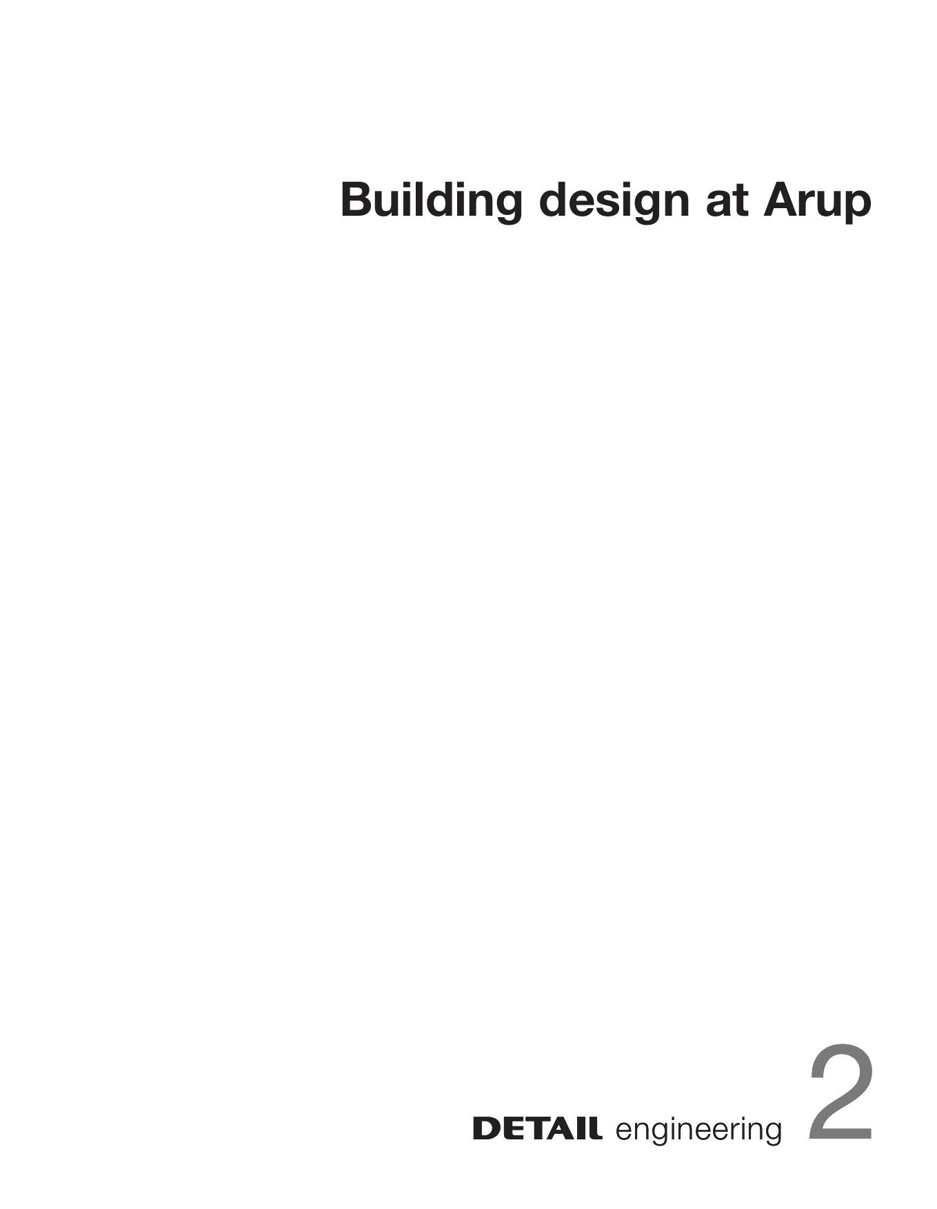 Building Design at Arup by Christian Brensing; Christian Schittich