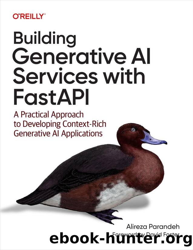 Building Generative AI Services with FastAPI (for True Epub) by Alireza Parandeh